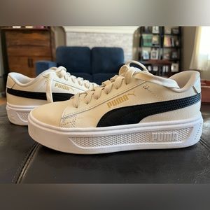 Puma Platform Sneakers, Cream, 6.5W